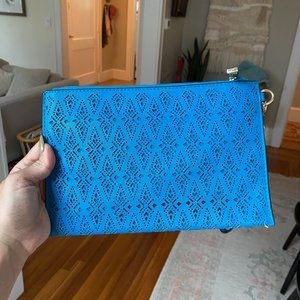 Bright Blue Wristlet Clutch (Aldo)